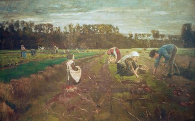Cosecha de patatas en Barbizon de Max Liebermann