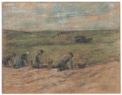Cosechadores de patatas en Zandvoort, 1894 de Max Liebermann