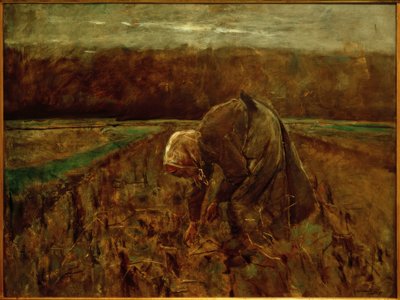 Recolectora de patatas de Max Liebermann
