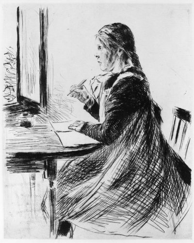 Retrato de niño de Max Liebermann