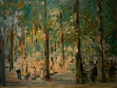 Parque infantil en el Tiergarten de Max Liebermann