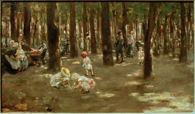 Parque infantil en el Tiergarten de Berlín de Max Liebermann