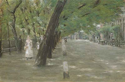 Kirchenallee en St. Georg, Hamburgo de Max Liebermann