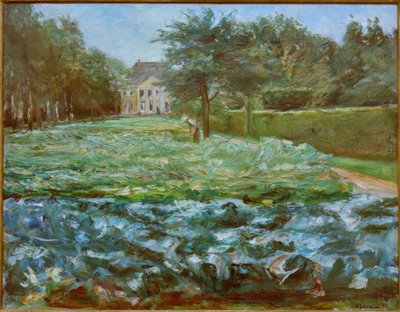 Campo de coles en el jardín de Wannsee hacia el oeste de Max Liebermann