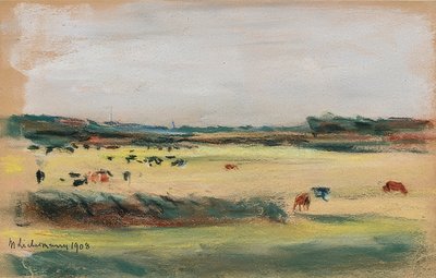 Paisaje con Vacas Pastando de Max Liebermann