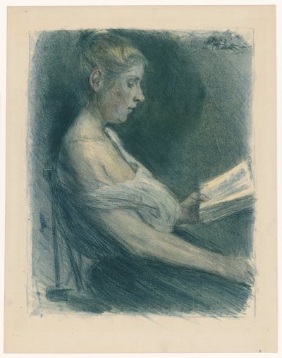 Muchacha leyendo de Max Liebermann