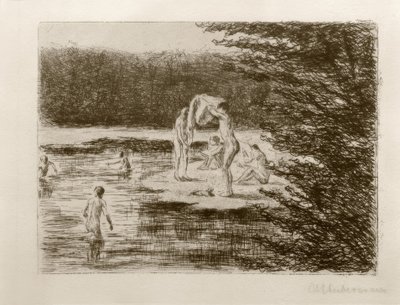 M.Liebermann, Niños bañándose de Max Liebermann
