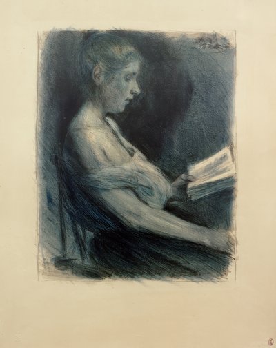 M.Liebermann, Niña leyendo de Max Liebermann