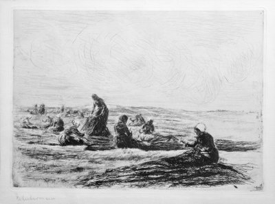 Remendadoras de redes de Max Liebermann