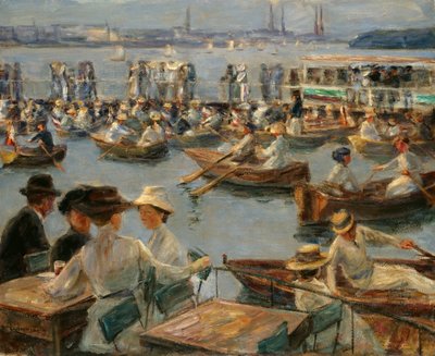 En el Alster en Hamburgo, 1910 de Max Liebermann