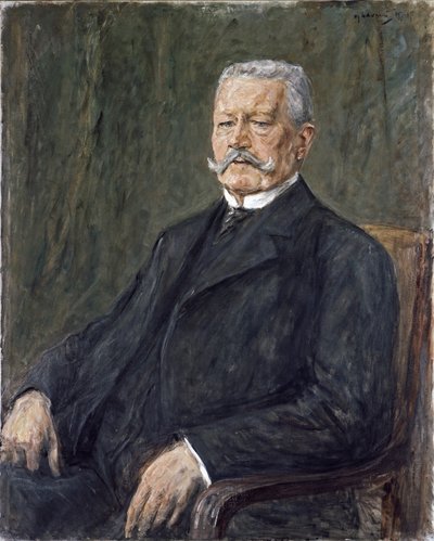 Retrato de Paul von Hindenburg de Max Liebermann