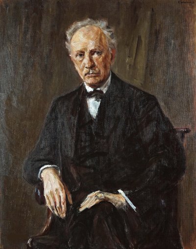 Retrato del compositor Richard Georg Strauss 1864-1949, 1918 de Max Liebermann