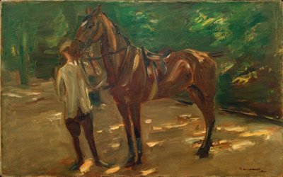 Mozo de cuadra con caballo de Max Liebermann