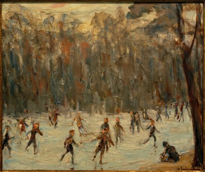 Patinadores en el Tiergarten de Max Liebermann