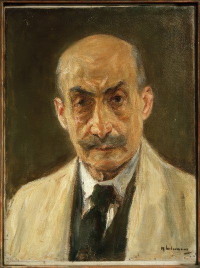 Autorretrato (busto con bata de pintor) de Max Liebermann