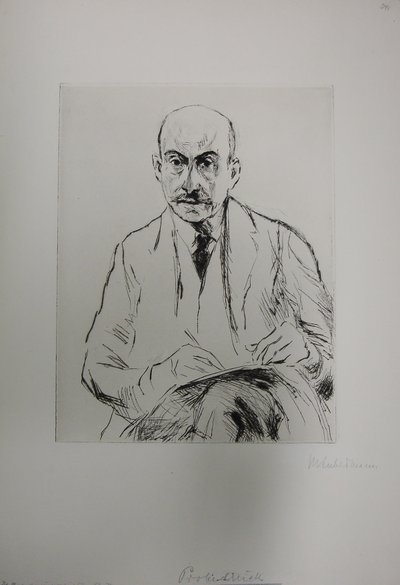 Autorretrato a los 70 años de Max Liebermann