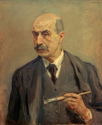 Autorretrato con pincel de Max Liebermann