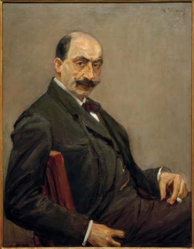 Autorretrato hacia la derecha con el cigarrillo en la mano izquierda de Max Liebermann