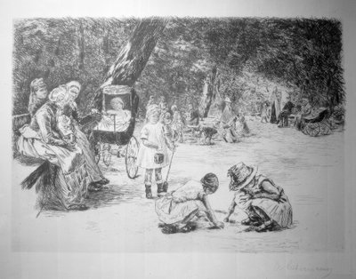 Niños jugando de Max Liebermann