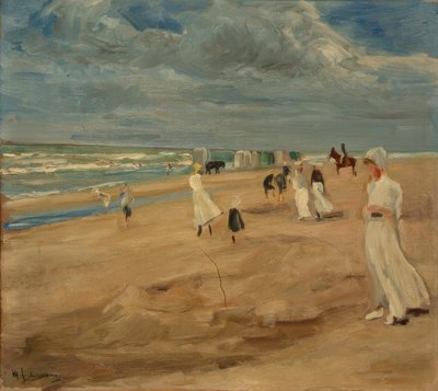 Playa en Noordwijk de Max Liebermann