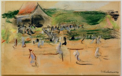 Cancha de tenis en Noordwijk de Max Liebermann