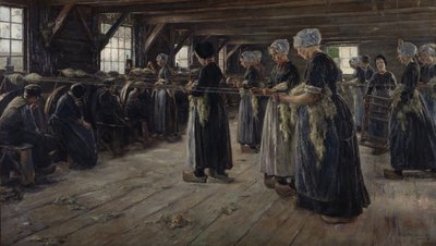 El granero de lino en Laren de Max Liebermann