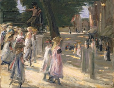 El camino a la escuela en Edam de Max Liebermann