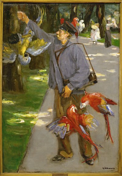 El hombre loro (óleo sobre lienzo) de Max Liebermann
