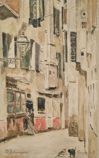 Calle veneciana, 1878 de Max Liebermann