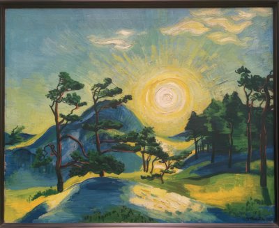 Sol naciente de Max Pechstein