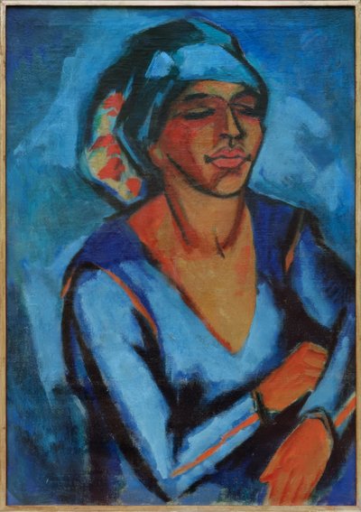 Retrato de Lotte Pechstein de Max Pechstein