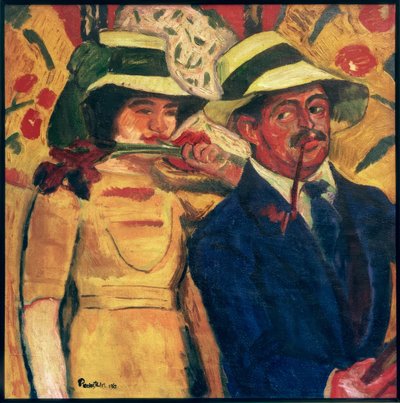 retrato doble de Max Pechstein