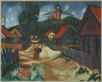 Cabañas de pescadores en Nida de Max Pechstein