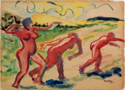 Mujeres en las dunas de Max Pechstein