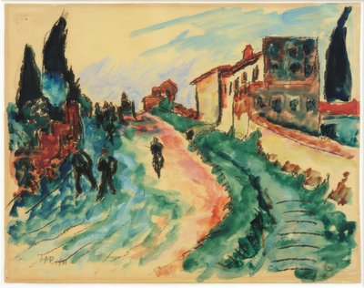 Paisaje italiano de Max Pechstein