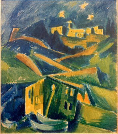 Costa cerca de Monte Rosso al Mare de Max Pechstein