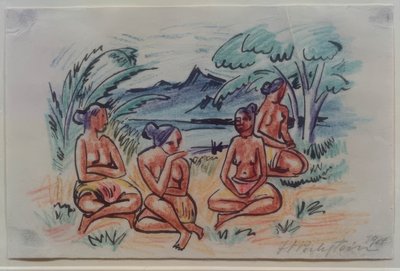 Fotos de viajes Italia - Mar del Sur (Mujeres sentadas) de Max Pechstein