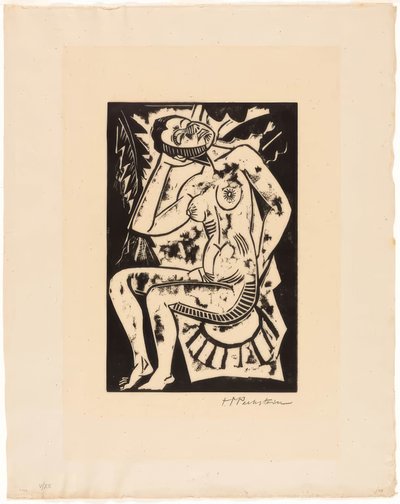 Desnudo sentado de Max Pechstein