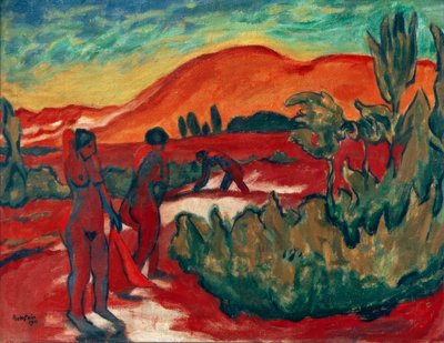 Verano en las dunas de Max Pechstein