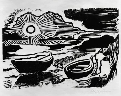 Puesta de sol de Max Pechstein