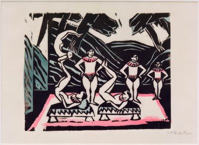 escena de variedades de Max Pechstein