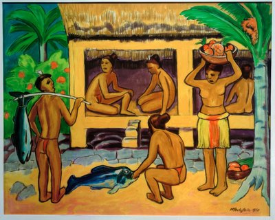 Delante de la casa Palau de Max Pechstein