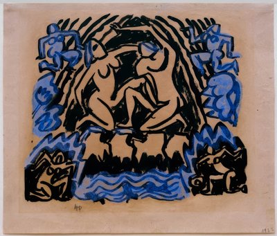 Desnudos femeninos en la naturaleza de Max Pechstein
