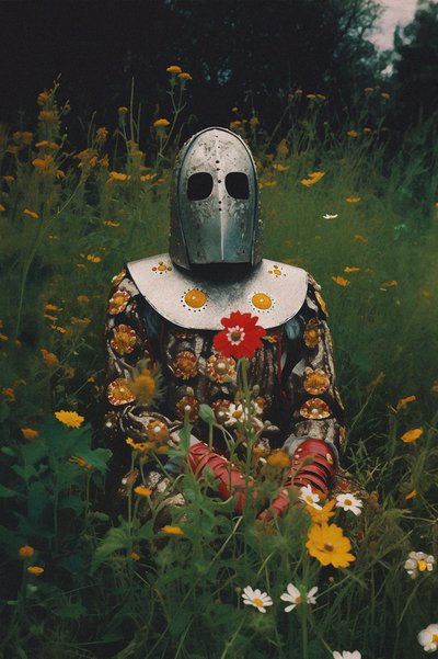 El caballero en flor de Max Sandström