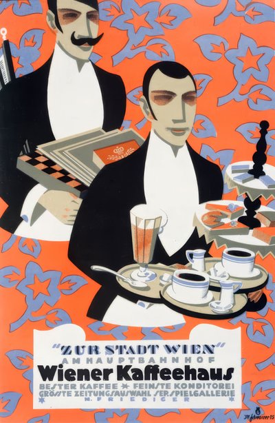 Cafetería, Zur Stadt Wien de Max Schwarzer