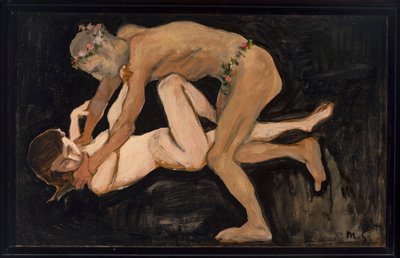 El fauno y la chica de Max Slevogt