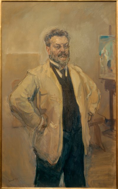 Gran autorretrato en el caballete de Max Slevogt