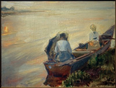 Bote en el Chiemsee de Max Slevogt