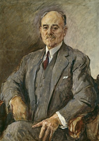 Retrato de Hermann Sudermann 1857-1928, 1927 de Max Slevogt