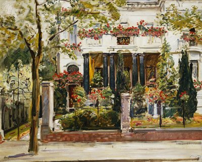 El jardín delantero de la Villa Steinbart en Berlín, 1911 de Max Slevogt